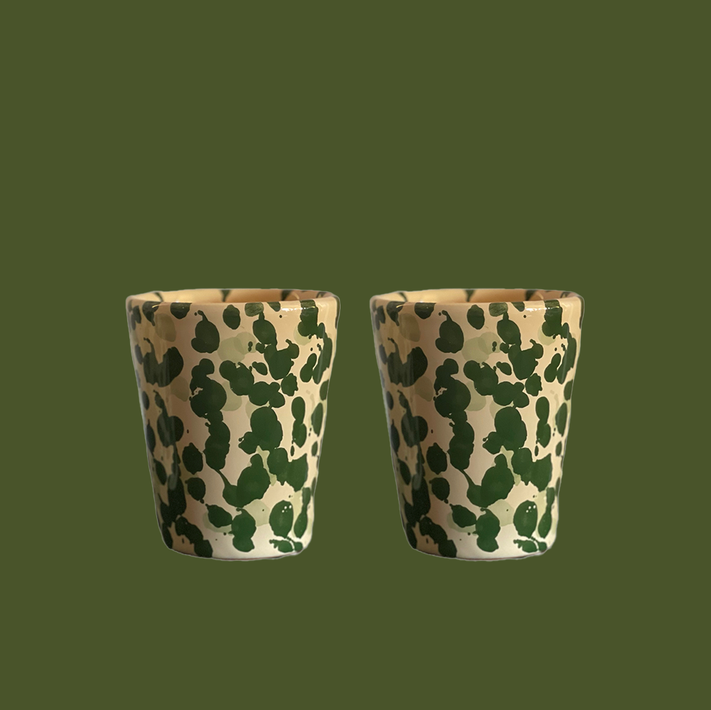 The Ceramic Water Cup Set of 2