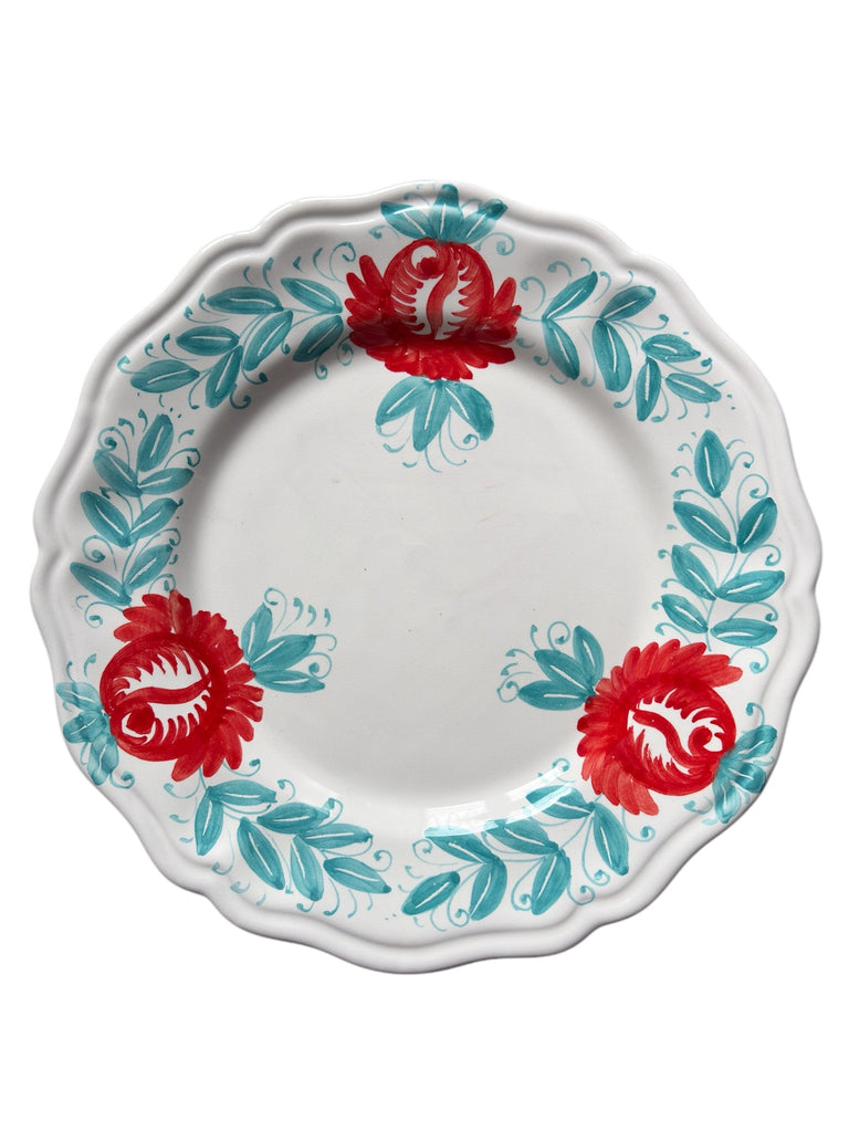 The Bianco Rose Dinner Plate