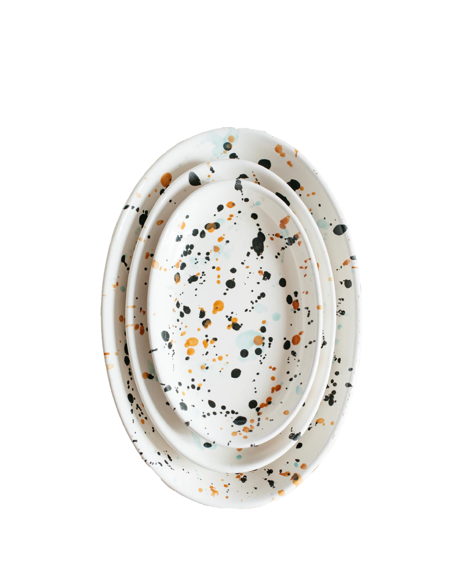 Emiko Davies 3 piece Splatterware Platter Set