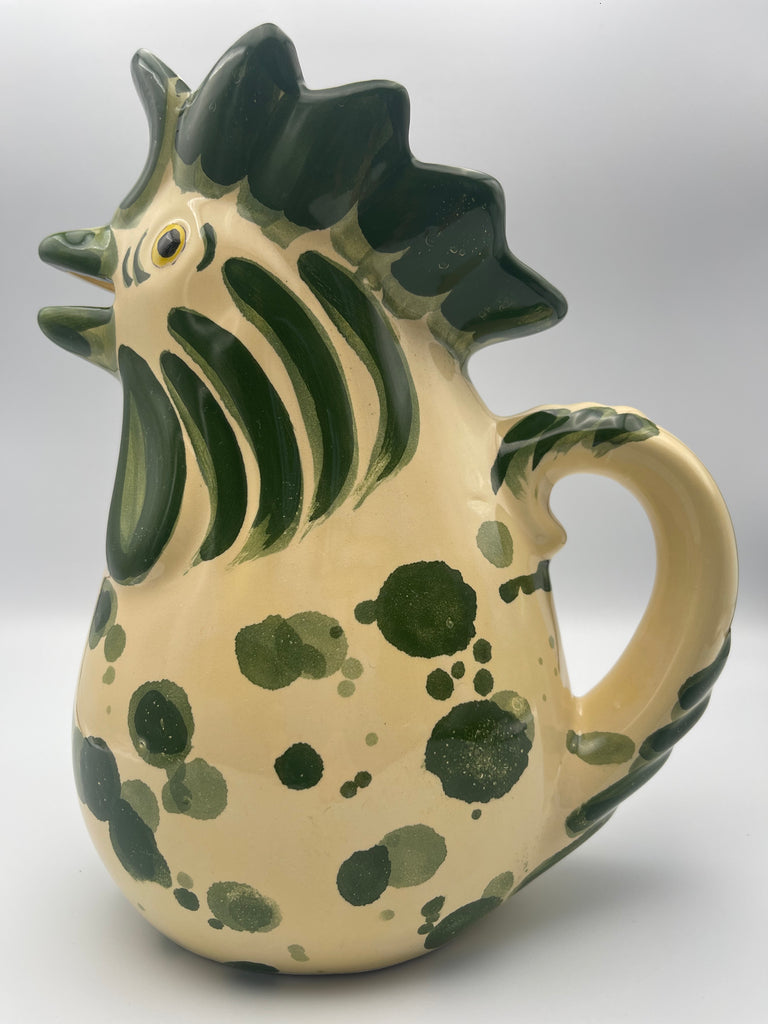 rooster jug italian ceramics pitcher tableware