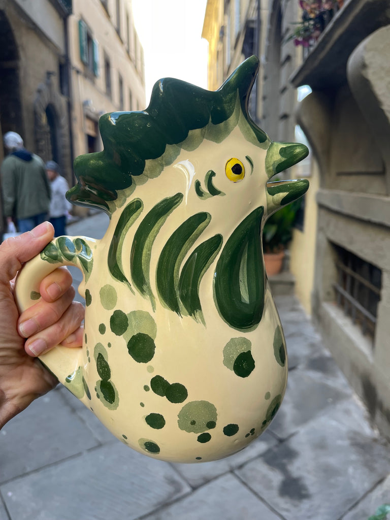 The ‘Tuscan Green’ Rooster Jug