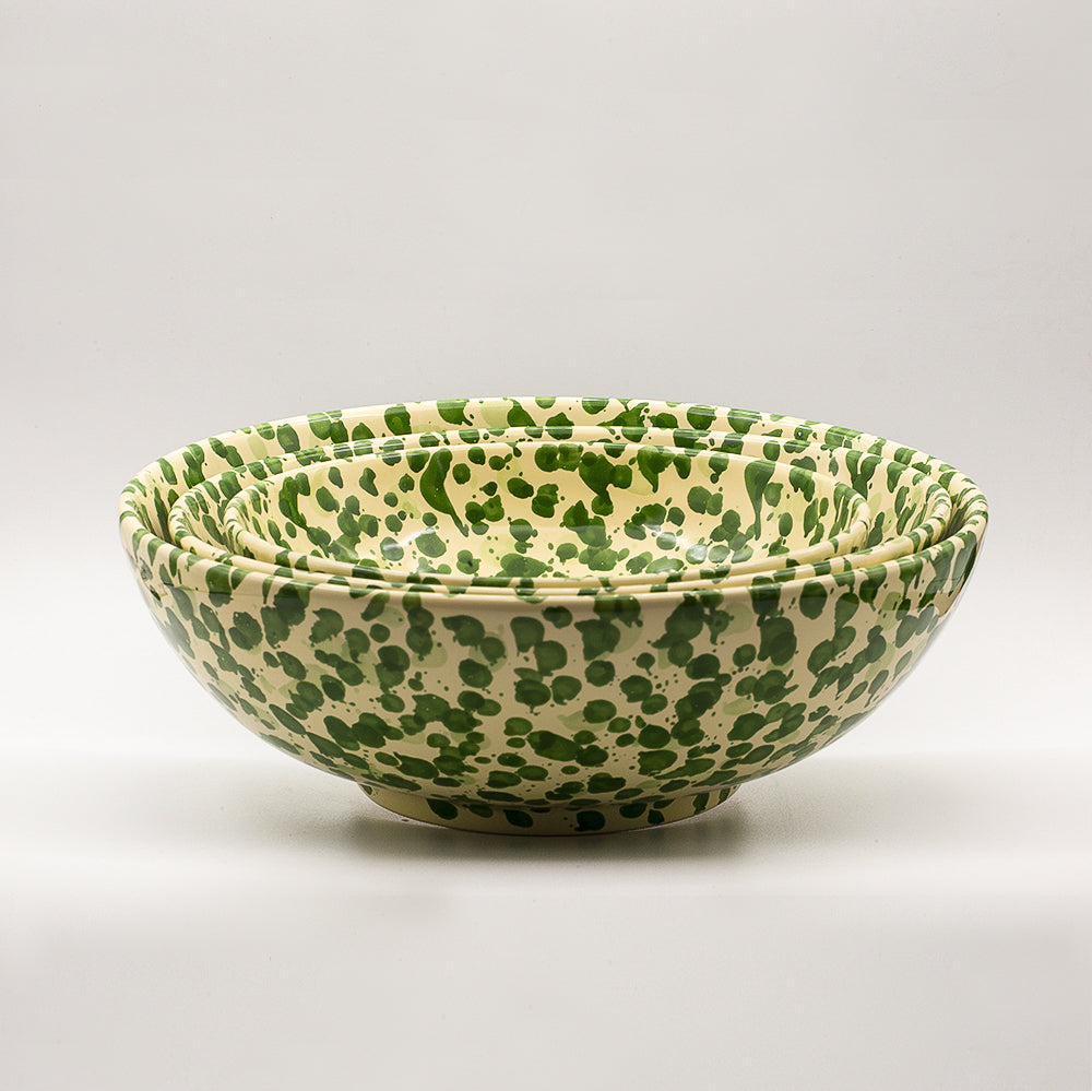 3 bowl set handmade italian ceramics