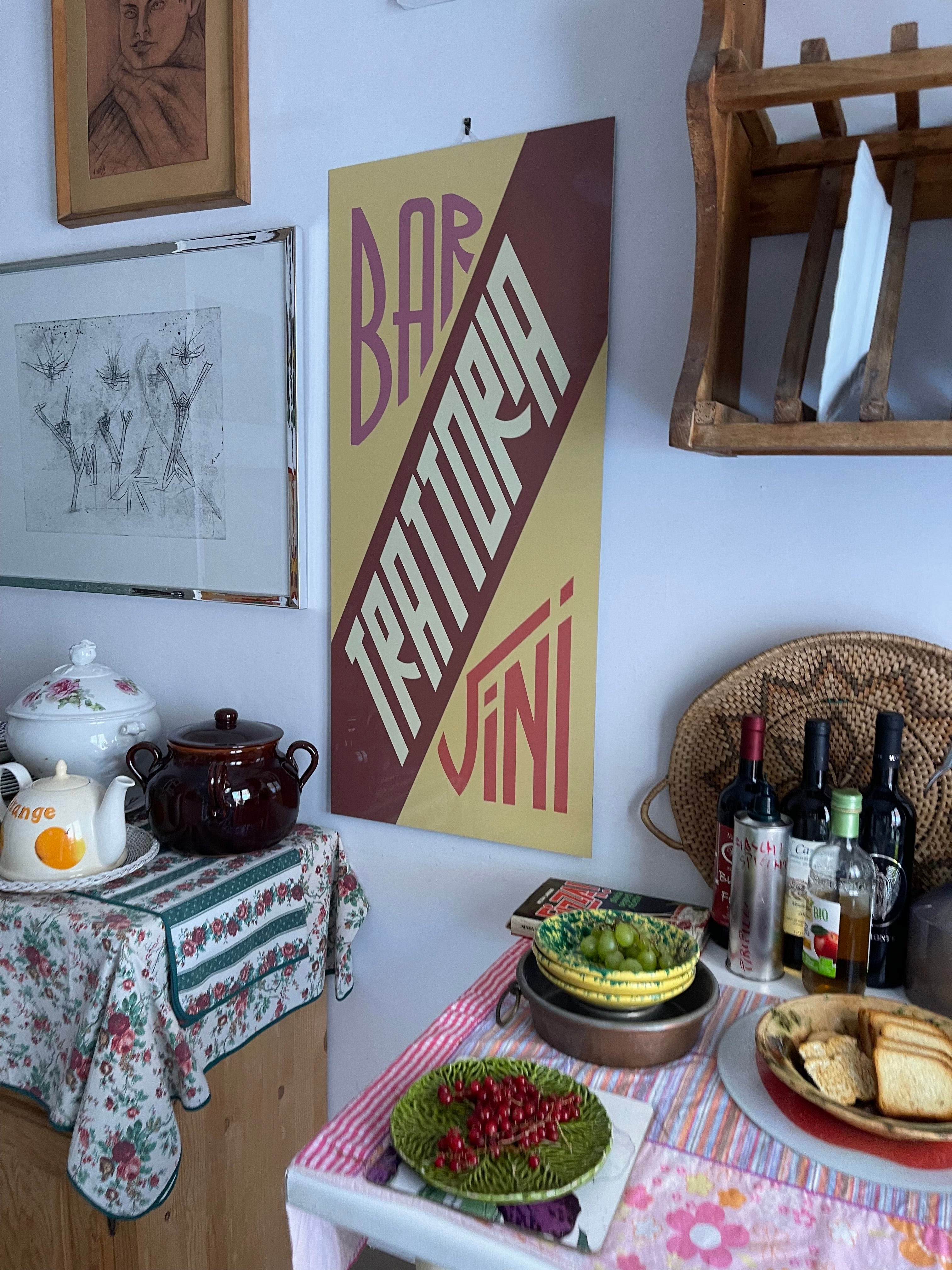 'Trattoria' Vintage Inspired Sign 1950's