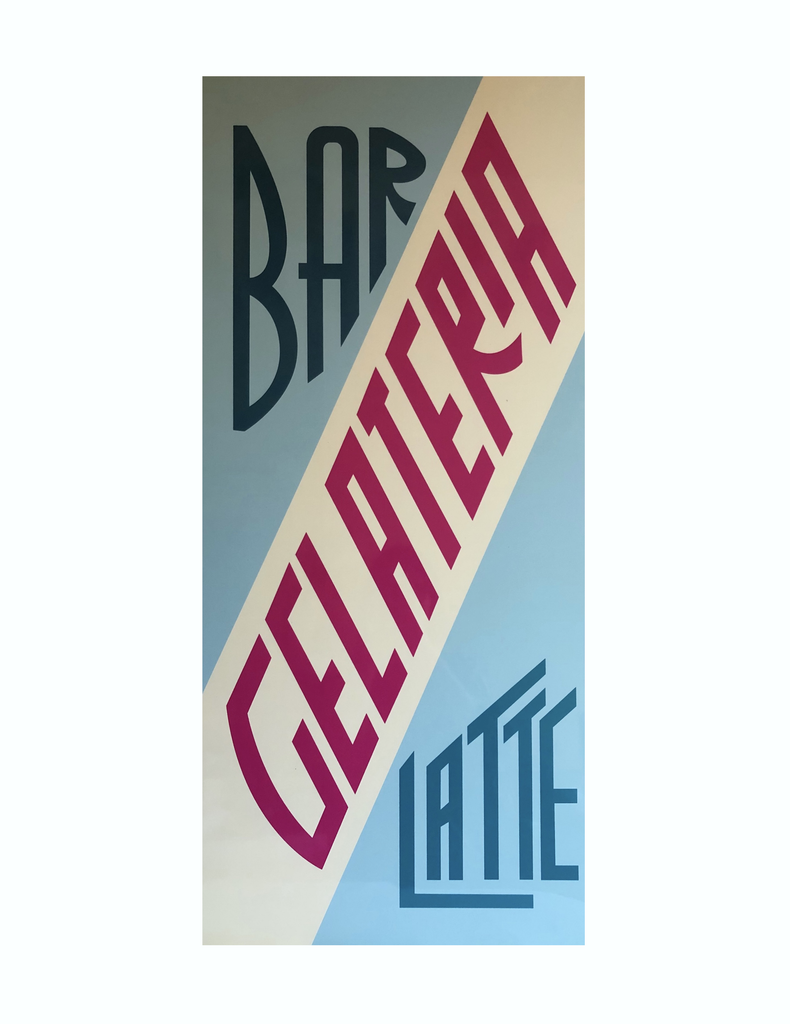 'Gelateria' Vintage Inspired Sign 1950's